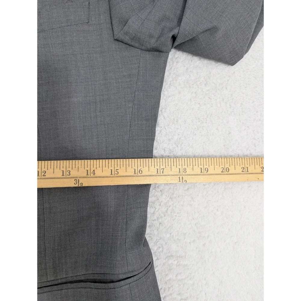 Banana Republic Mens Marzotto Super 120s Wool Charcoal‎ Gray Blazer Jacket 36R